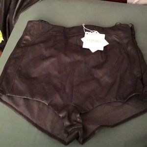 Leather La Perla Shorts